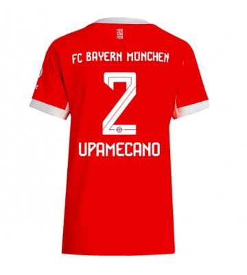 Bayern Munich Dayot Upamecano #2 Hemmatröja Dam 2025-26 Kortärmad